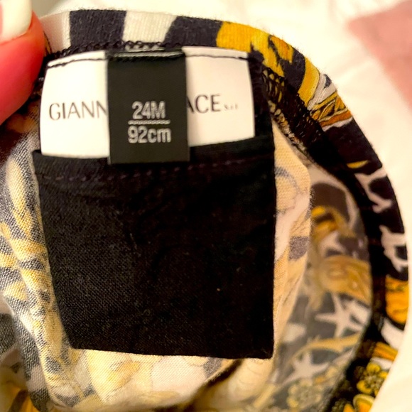 VERSACE Baroque Print Leggings Pants Boys Girls 24M 2T - Picture 4 of 4